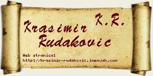 Krasimir Rudaković vizit kartica